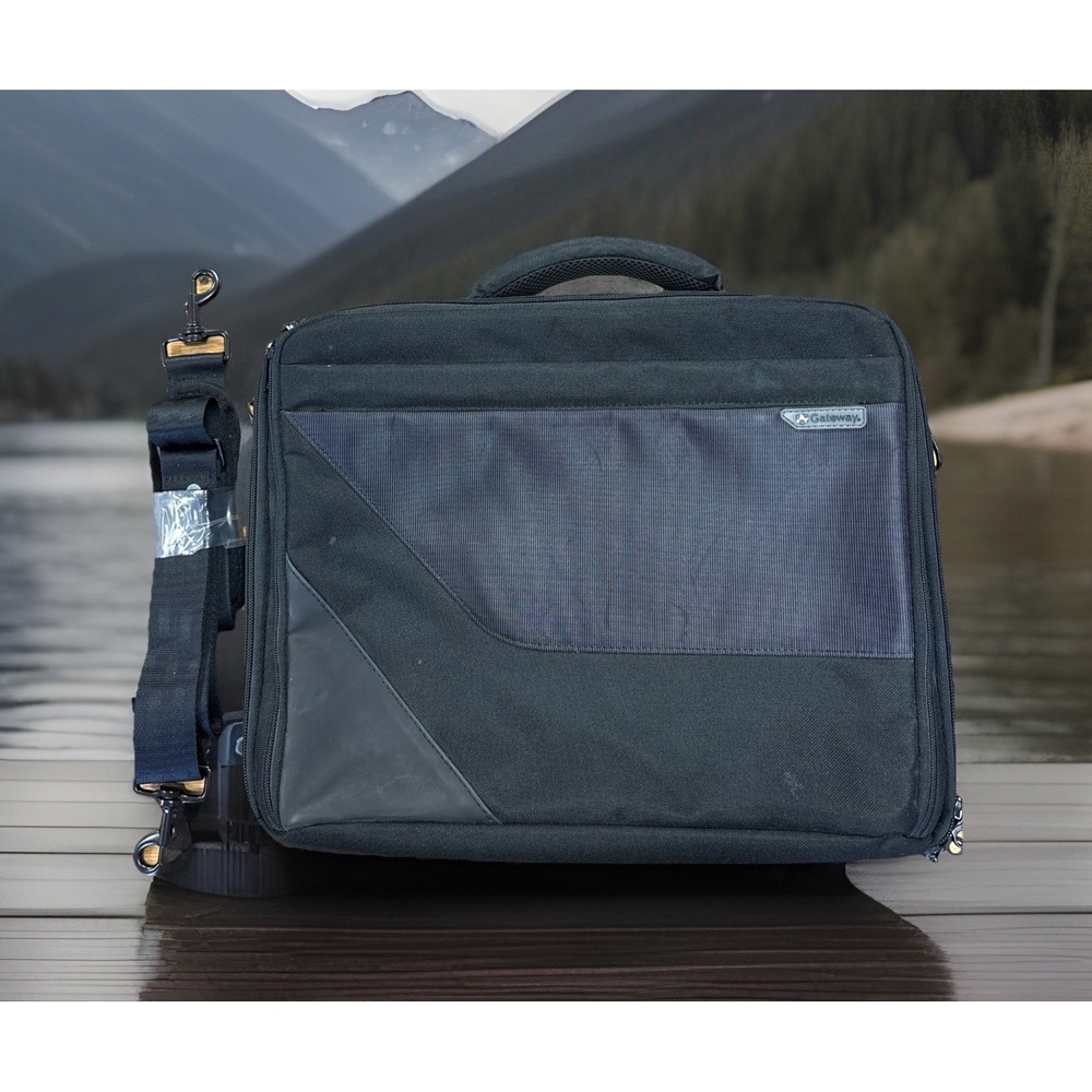 VTG Gateway TM Deluxe Laptop Computer Black Carrying Case Bag Nice